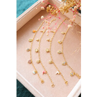 Sunlight Goldplated Bracelet Birds Pink