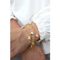 Sunlight Goldplated Armband Bedels Vogels Clear