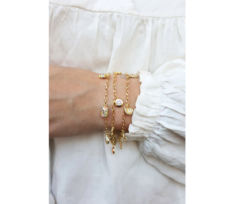 Sunlight Goldplated Armband Bedels Multi