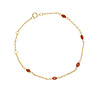 All the Luck in the World Sunlight Goldplated Bracelet Charms Red Eye