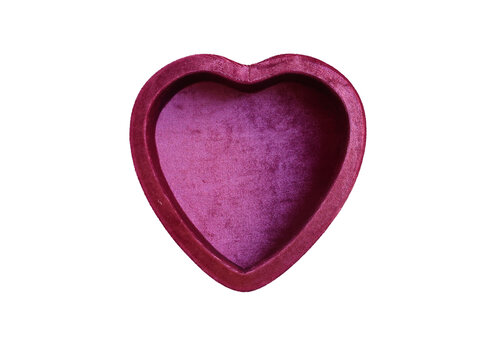 All the Luck in the World Pink Heart Velvet Display