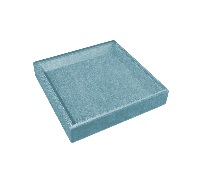 Light Blue Square Velvet Display