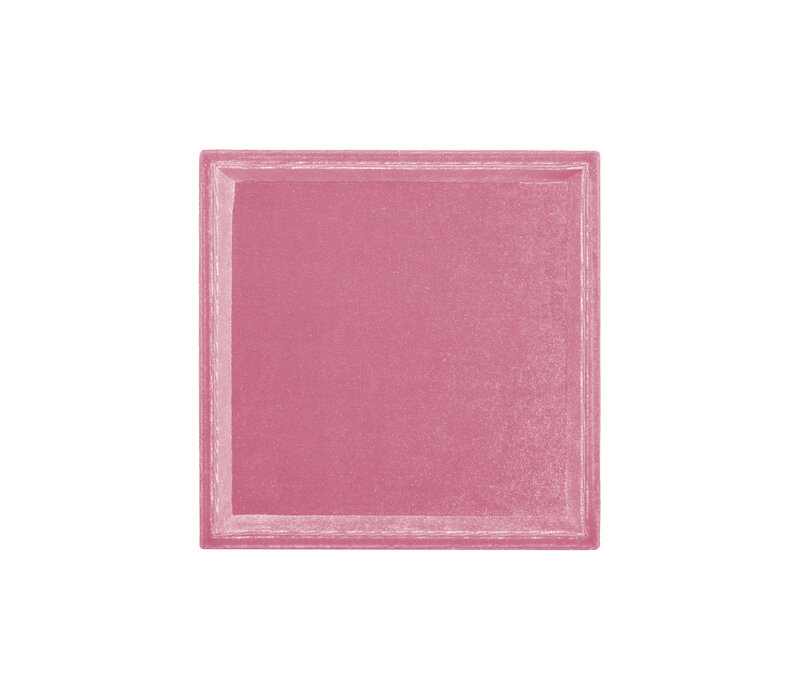 Licht Roze Vierkant Velvet Display