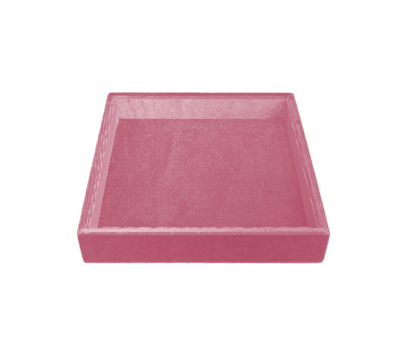 Light Pink Square Velvet Display