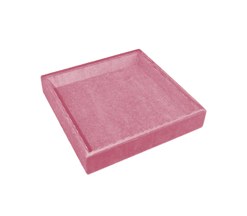 Light Pink Square Velvet Display