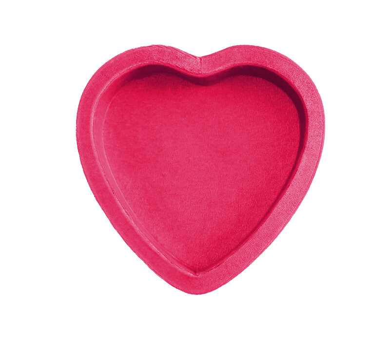 Hot Pink Heart Velvet Display