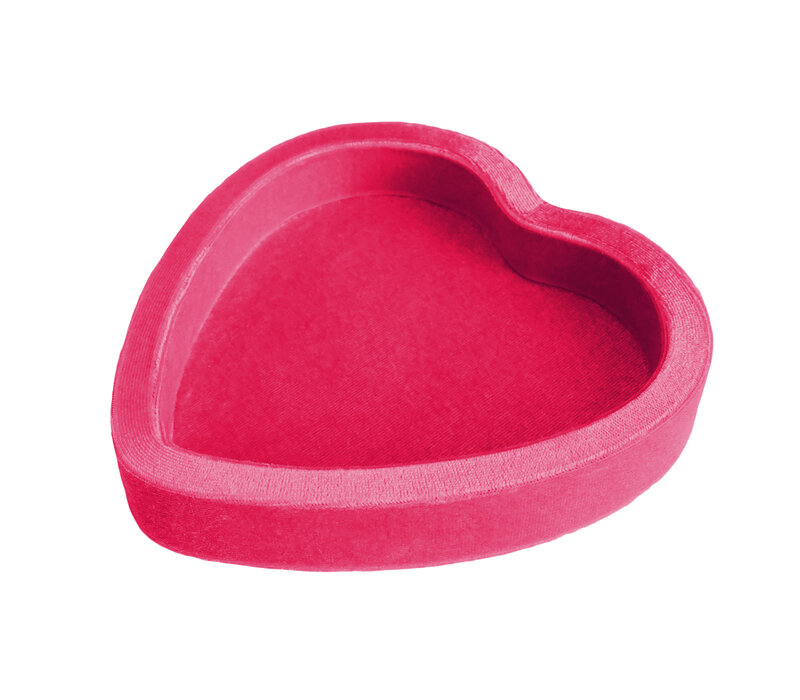 Hot Pink Heart Velvet Display