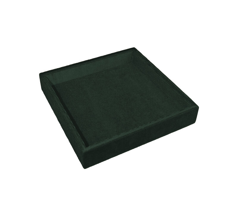 Dark Green Square Velvet Display