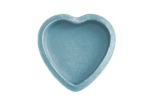 All the Luck in the World Light Blue Heart Velvet Display