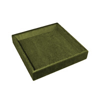 Olive Green Square Velvet Display