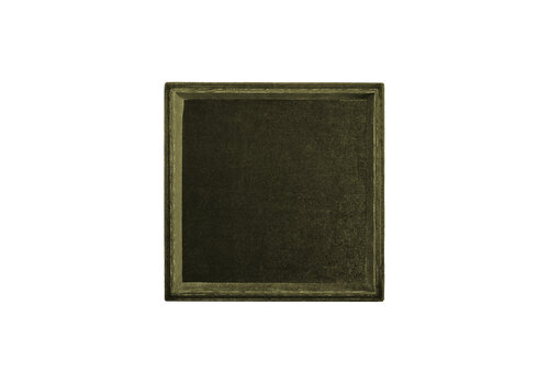 All the Luck in the World Olive Green Square Velvet Display