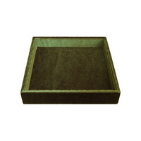 Olive Green Square Velvet Display