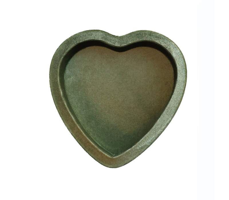 Sage Green Heart Velvet Display