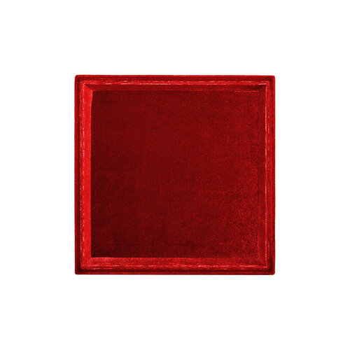 Rood Vierkant Velvet Display 