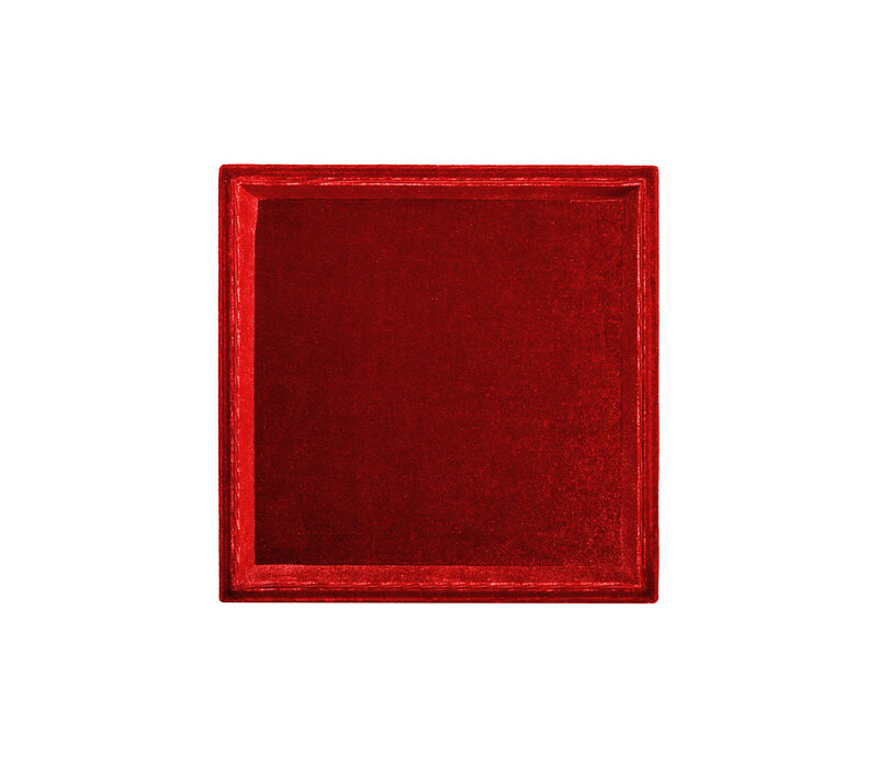 Rood Vierkant Velvet Display