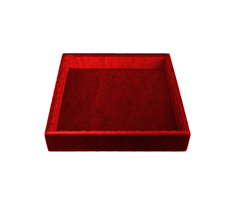 Red Square Velvet Display