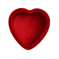 Red Heart Velvet Display