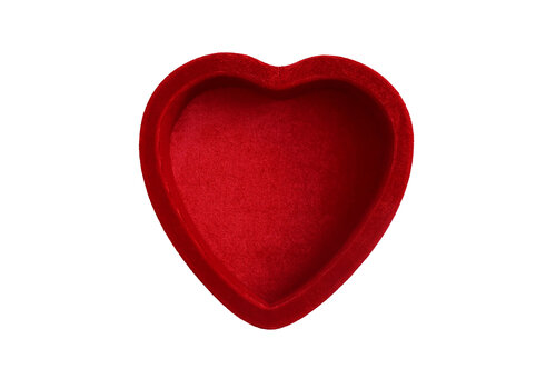 All the Luck in the World Red Heart Velvet Display