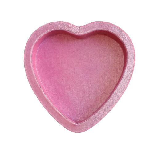 Licht Roze Hart Velvet Display 