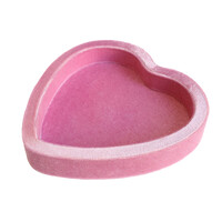 Soft Pink Heart Velvet Display