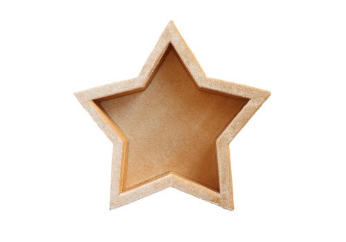 All the Luck in the World Beige Star Velvet Display