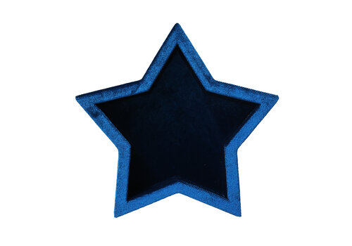 All the Luck in the World Dark Blue Star Velvet Display