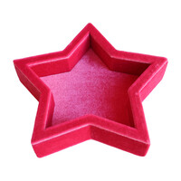 Hot Pink Star Velvet Display