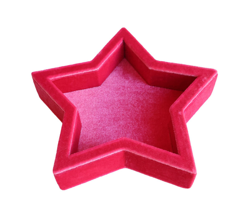 Hot Pink Star Velvet Display