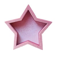 Light Pink Star Velvet Display