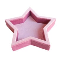 Light Pink Star Velvet Display