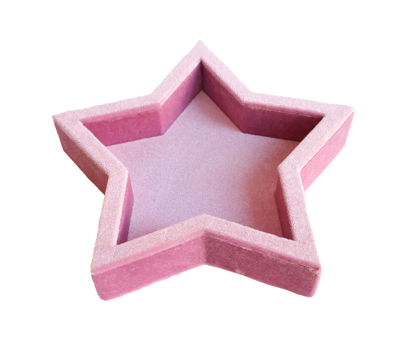 Light Pink Star Velvet Display