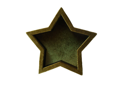 All the Luck in the World Olivegreen Star Velvet Display