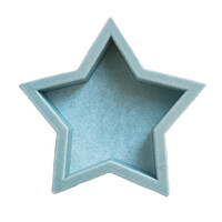 Light Blue Star Velvet Display