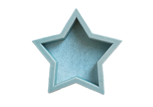 All the Luck in the World Light Blue Star Velvet Display