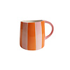 Striped Mug Pink Orange
