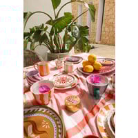 Bloempotje Gestreept Perzik Wit