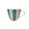 Gestreepte Mok Paars Groen