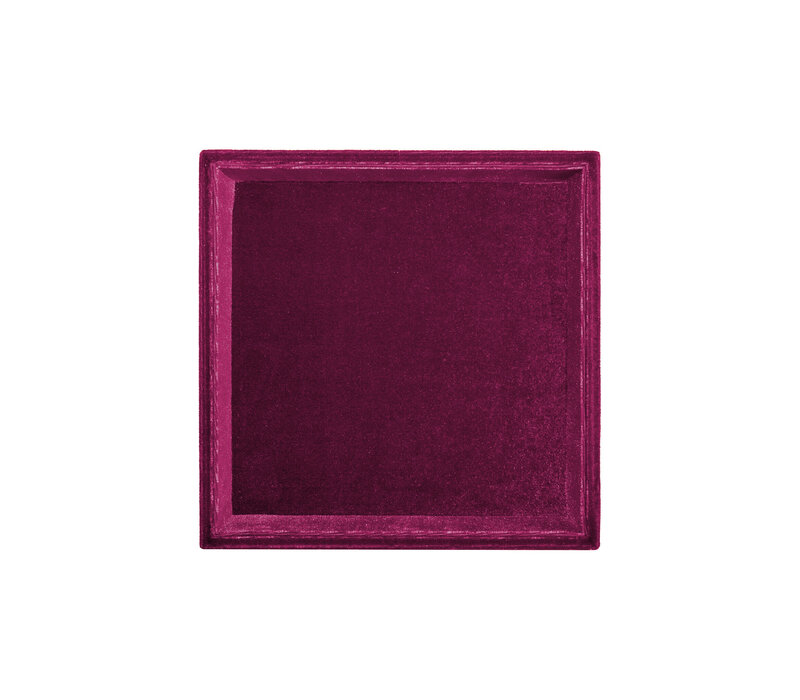 Roze Vierkant Velvet Display