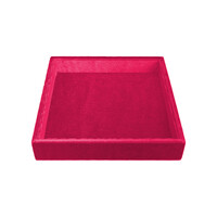 Fel roze Vierkant Velvet Display