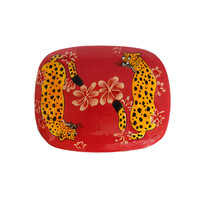 Large Rectangular Leopard Box