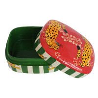 Large Rectangular Leopard Box