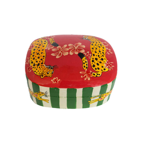 Large Rectangular Leopard Box 
