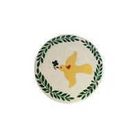 Medium Round Yellow Dove White Box