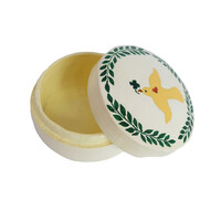 Medium Round Yellow Dove White Box