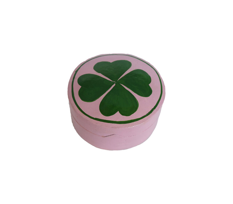Medium Round Lucky Clover Box