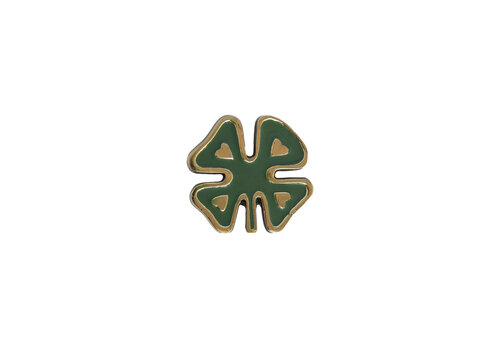 All the Luck in the World Doorknob Brass Lucky Clover