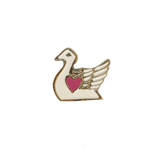 Doorknob Brass Swan 