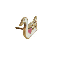 Doorknob Brass Swan
