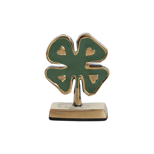 Cardholder Brass Lucky Clover 