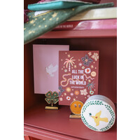 Cardholder Brass Lucky Clover
